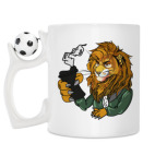Кружка с футбольным мячиком
