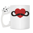 Кружка с футбольным мячиком