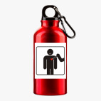 Металлическая бутылка 400 мл UV-DTF