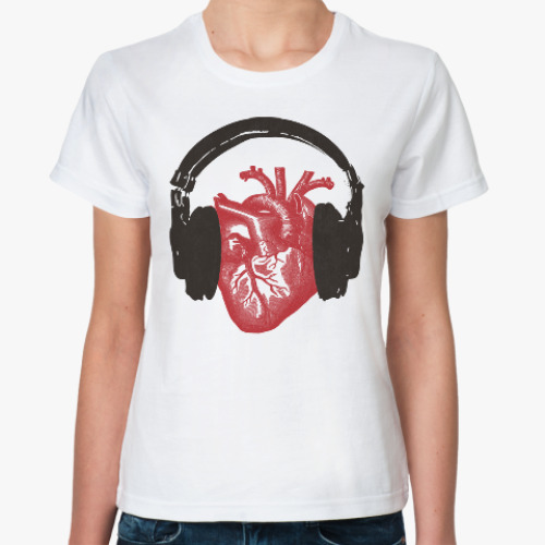 Классическая футболка Love Music