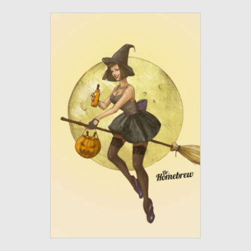 Постер Ведьма с пивом