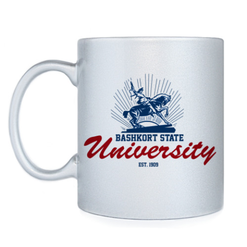 Кружка с принтом БашГУ