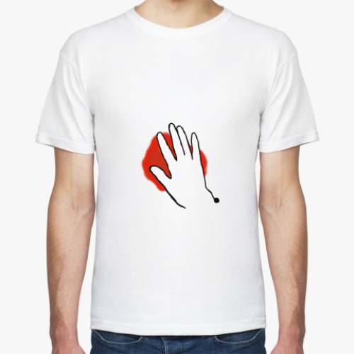 Футболка с принтом Pаненое сердце