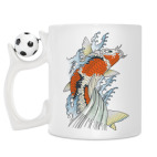 Кружка с футбольным мячиком