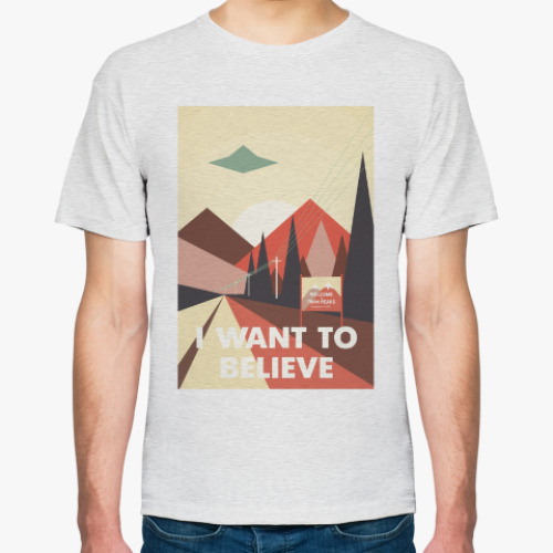 Футболка с принтом Секретные материалы Твин Пикса