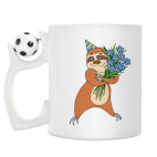 Кружка с футбольным мячиком