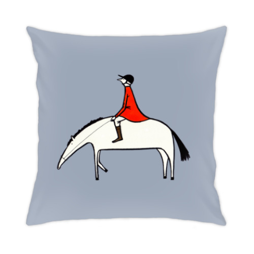 Подушка с принтом Hunter rider