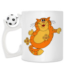 Кружка с футбольным мячиком