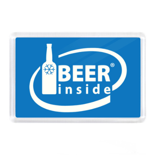 Магнит с принтом BEER INSIDE