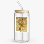 Банка с бамбуковой крышкой