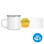 Кружка металлическая белая (круговая запечатка)