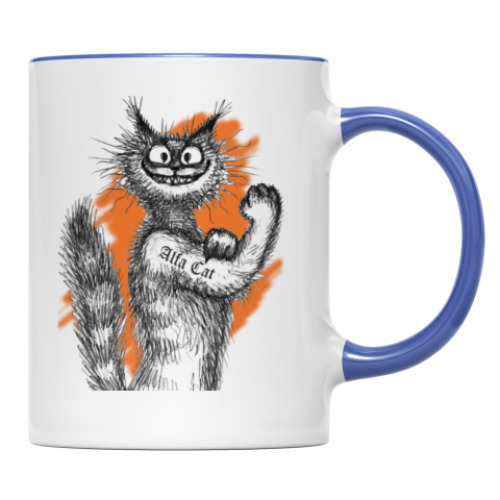 Кружка с принтом Альфа-Кот