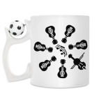 Кружка с футбольным мячиком