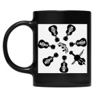 Кружка цветная UV-DTF