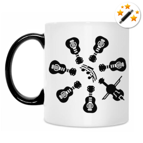 Кружка-хамелеон с принтом Другая музыка