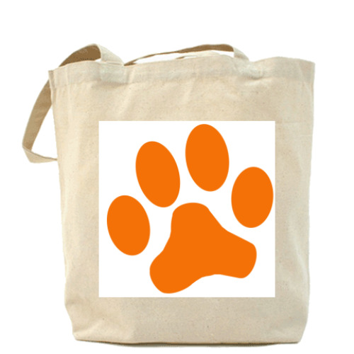 Сумка шоппер с принтом СЛЕД