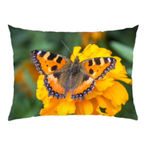 Подушка Бабочка на цветке