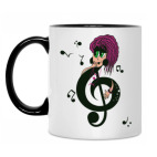 Кружка двухцветная