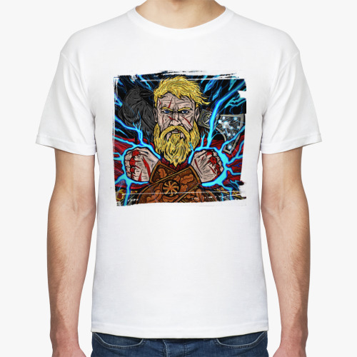 Футболка с принтом Перун