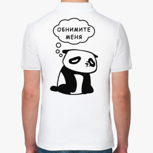 Рубашка поло с принтом Панда