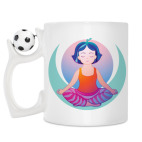 Кружка с футбольным мячиком