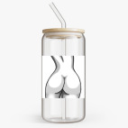 Банка с бамбуковой крышкой