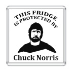 Магнит 6.5 x 6.5 см Под защитой Чака