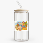 Банка с бамбуковой крышкой