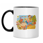 Кружка двухцветная