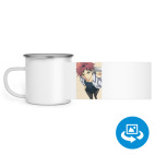 Кружка металлическая белая (круговая запечатка)