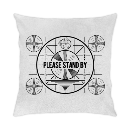 Подушка Fallout. Please stand by