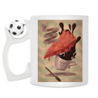 Кружка с футбольным мячиком