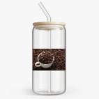 Банка с бамбуковой крышкой