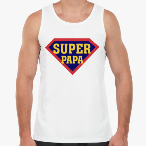 Майка с принтом супер папа