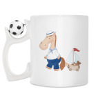 Кружка с футбольным мячиком