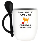 Кружка с ложкой