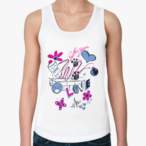 Женская майка Love