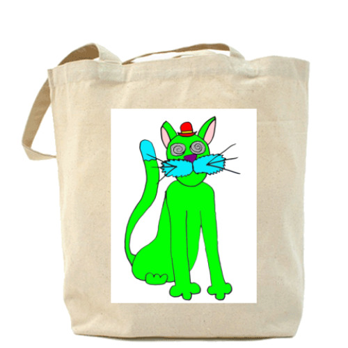 Сумка шоппер с принтом Холщовая сумка "Киса"