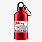 Металлическая бутылка 400 мл UV-DTF