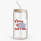 Банка с бамбуковой крышкой