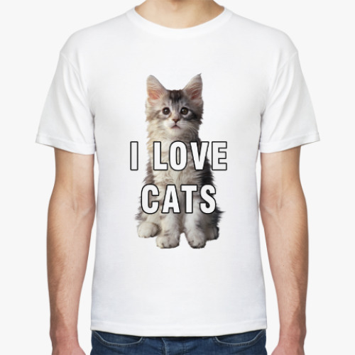 Футболка I LOVE CATS