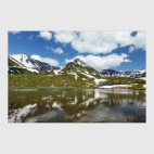 Полуостров Камчатка, горы, горное озеро, отражение