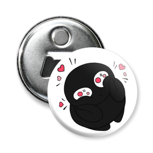 Магнит-открывашка с принтом Тень в восторге