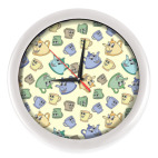 Настенные часы (без цифр) Чайники