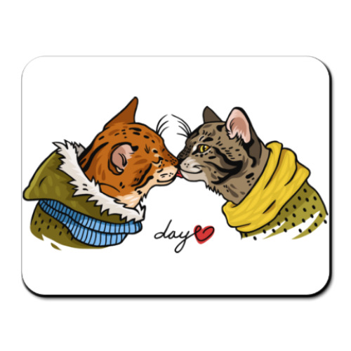 Коврик для мыши Коты Love Day