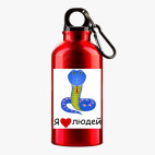 Металлическая бутылка 400 мл UV-DTF