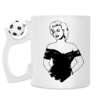 Кружка с футбольным мячиком