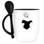 Кружка с ложкой