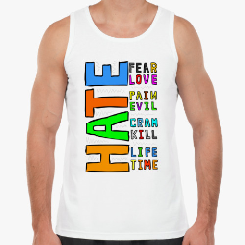 Майка с принтом Ненависть