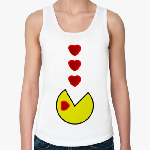 Женская майка с принтом Пакман